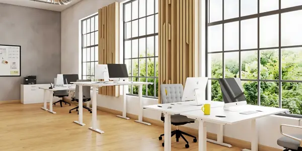 Collaborative Office Spaces with Height Adjustable Desks